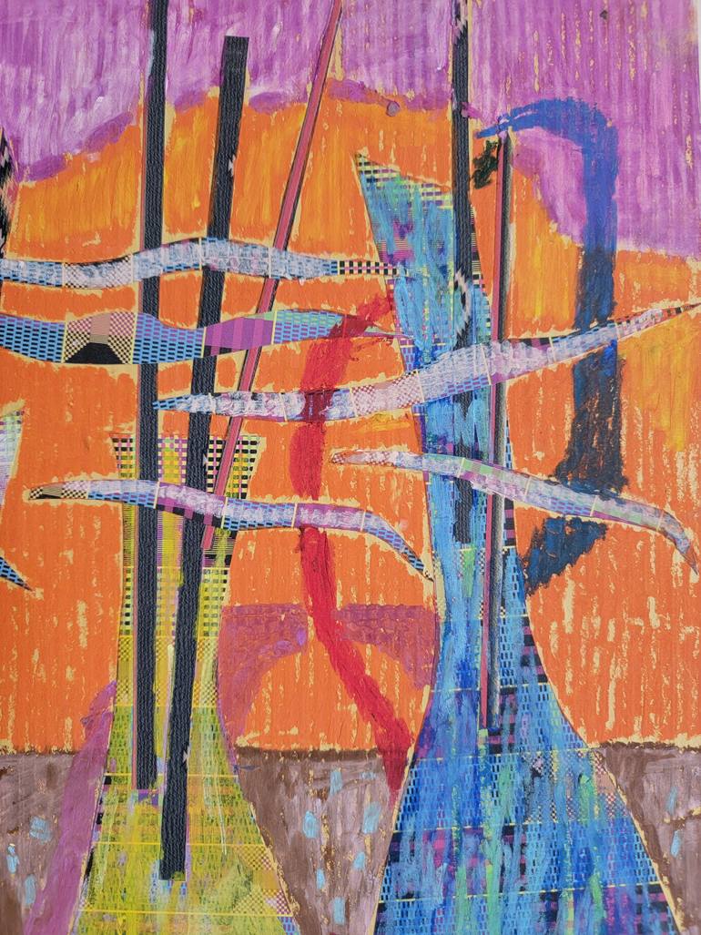 Original Abstract Expressionism Abstract Mixed Media by Kyungsoo Lee