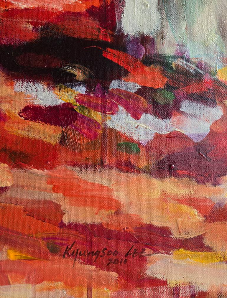 Original Abstract Expressionism Nature Painting by Kyungsoo Lee