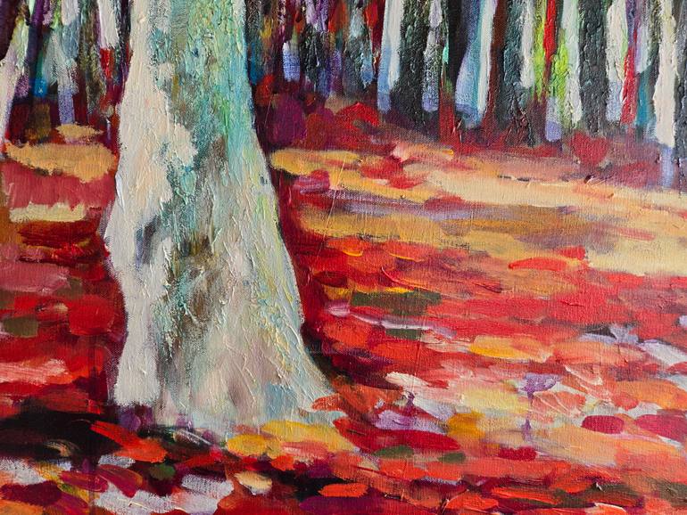 Original Abstract Expressionism Nature Painting by Kyungsoo Lee