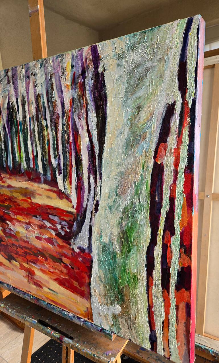 Original Abstract Expressionism Nature Painting by Kyungsoo Lee