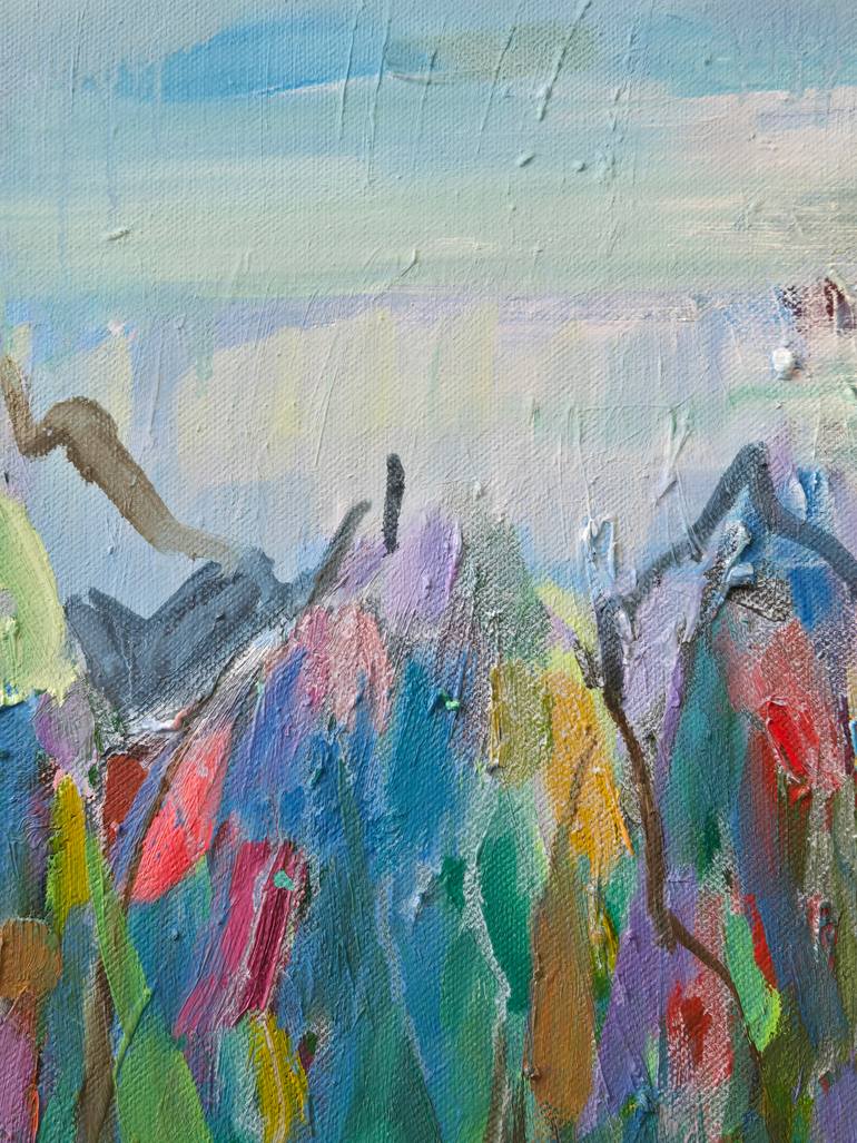 Original Abstract Expressionism Nature Painting by Kyungsoo Lee
