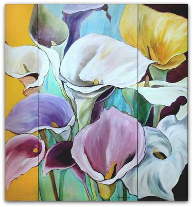 Print of Art Deco Floral Paintings by Kyungsoo Lee