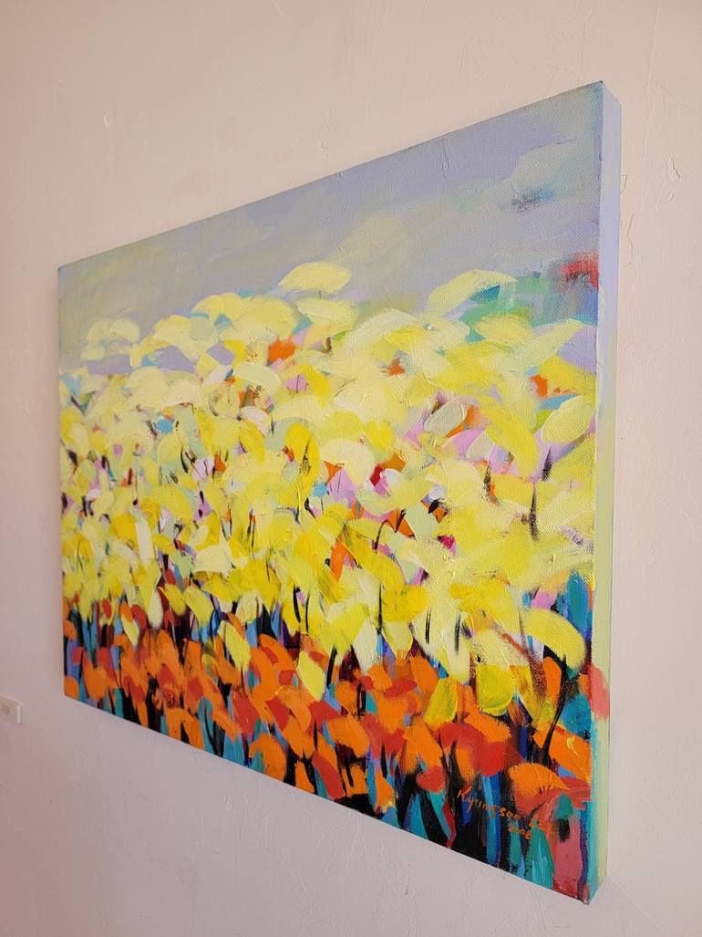 Original Abstract Expressionism Nature Painting by Kyungsoo Lee