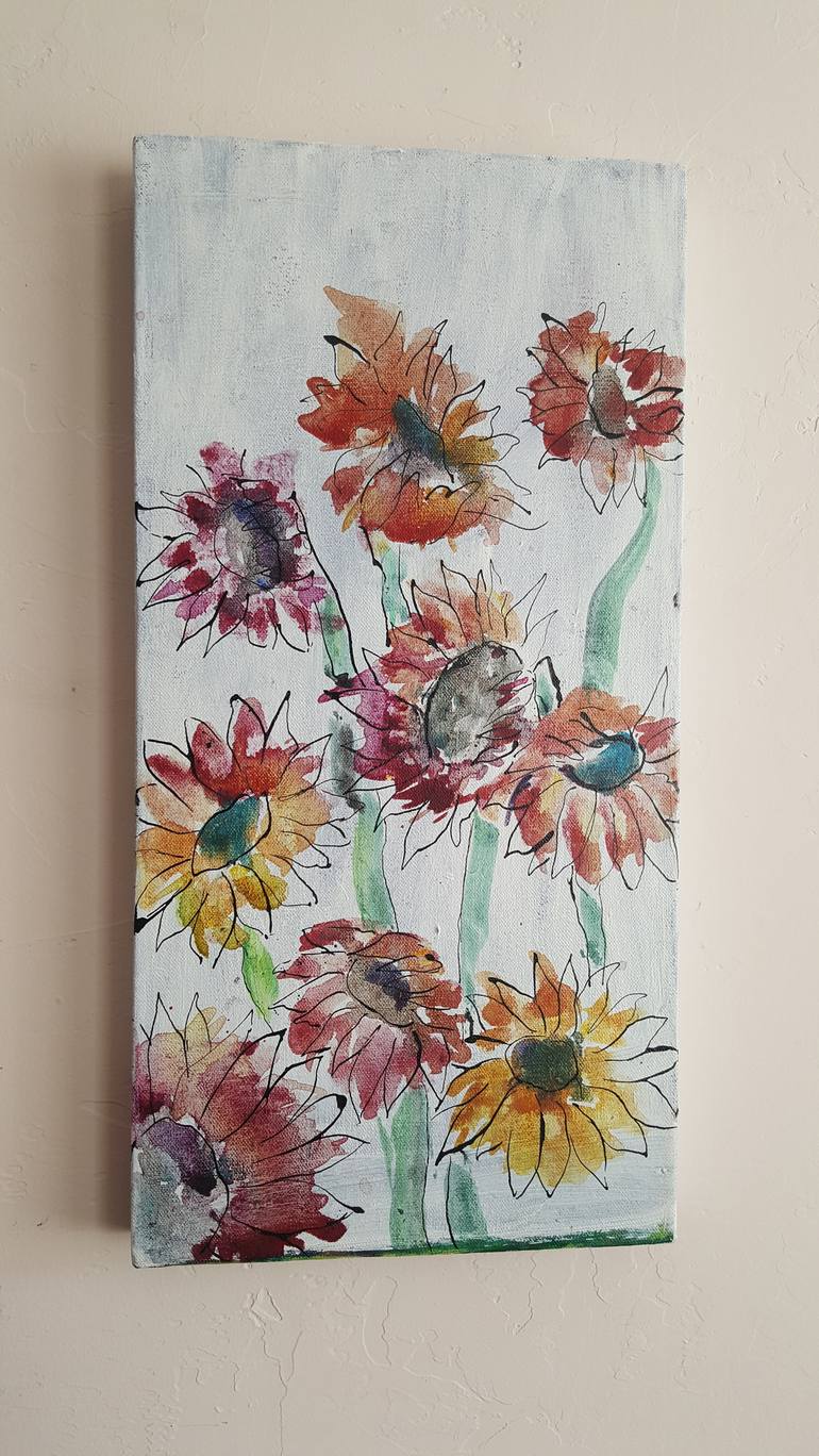 Original Fine Art Floral Painting by Kyungsoo Lee