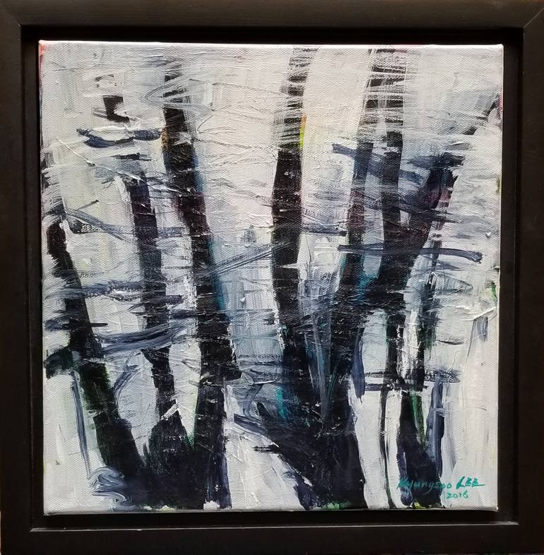 Original Abstract Expressionism Abstract Painting by Kyungsoo Lee
