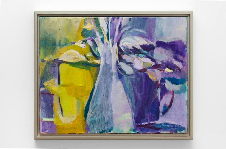 Original Art Deco Abstract Painting by Kyungsoo Lee