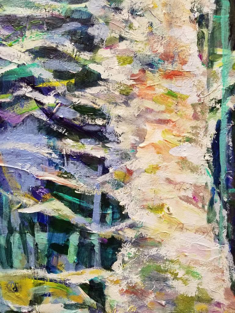 Original Abstract Expressionism Tree Painting by Kyungsoo Lee
