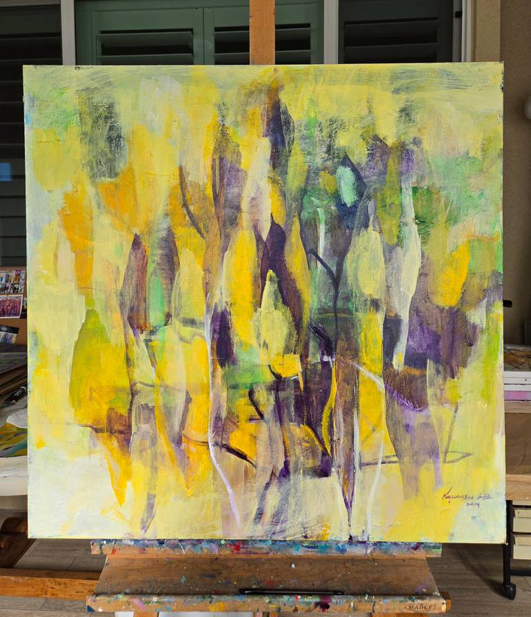 Original Abstract Expressionism Abstract Painting by Kyungsoo Lee