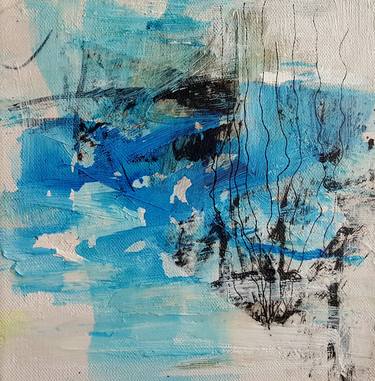 Print of Abstract Water Paintings by Kyungsoo Lee