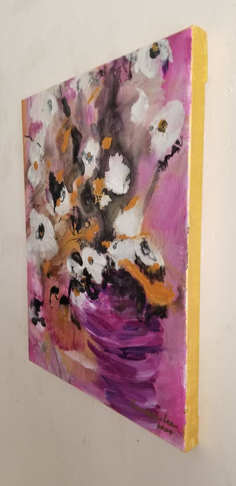 Original Abstract Expressionism Love Painting by Kyungsoo Lee