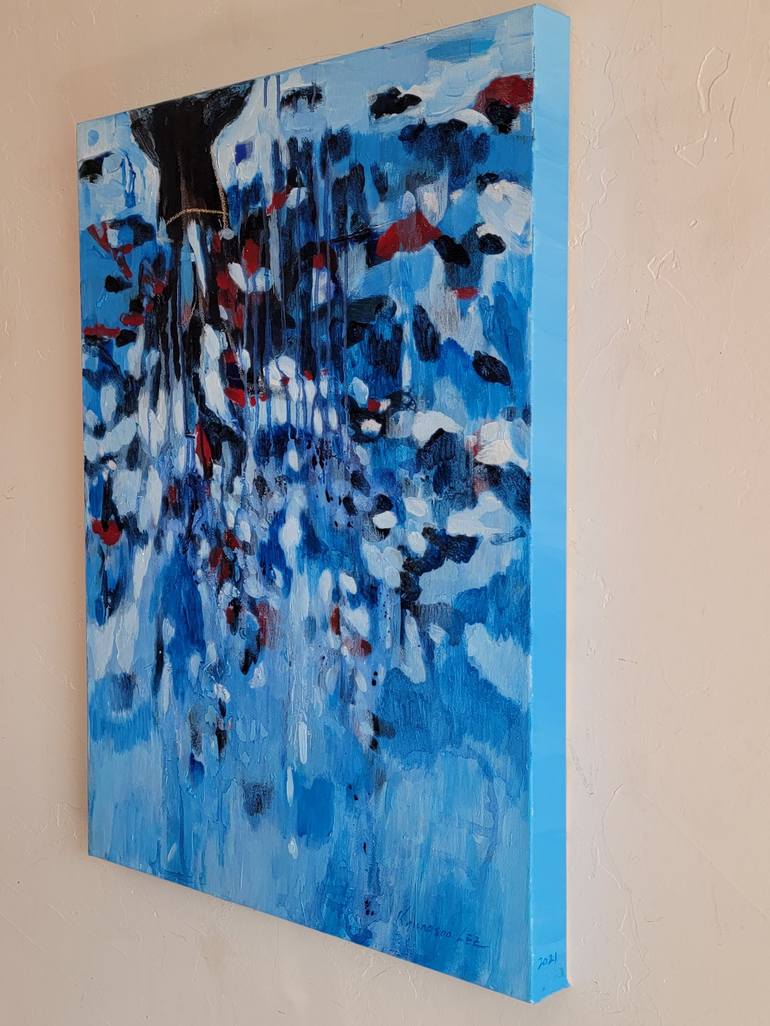 Original Abstract Expressionism Abstract Painting by Kyungsoo Lee