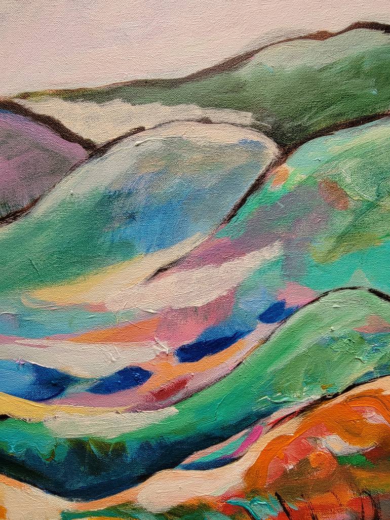 Original Abstract Expressionism Landscape Painting by Kyungsoo Lee