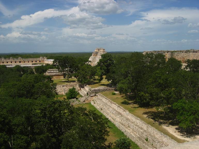 Late-Classic Maya site of Uxmal (oosh-mahl, meaning thrice-built) in ...