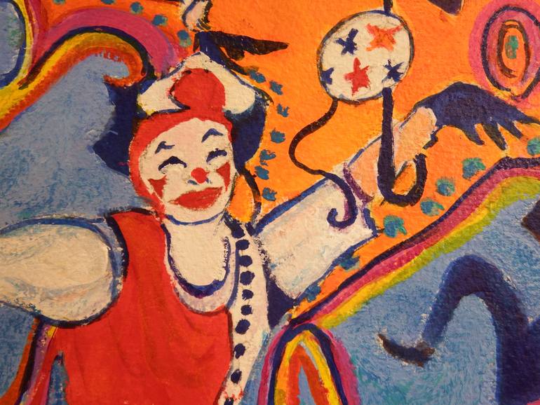 Original Figurative Performing Arts Painting by Myra Evans