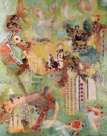 Print of Abstract World Culture Collage by Myra Evans
