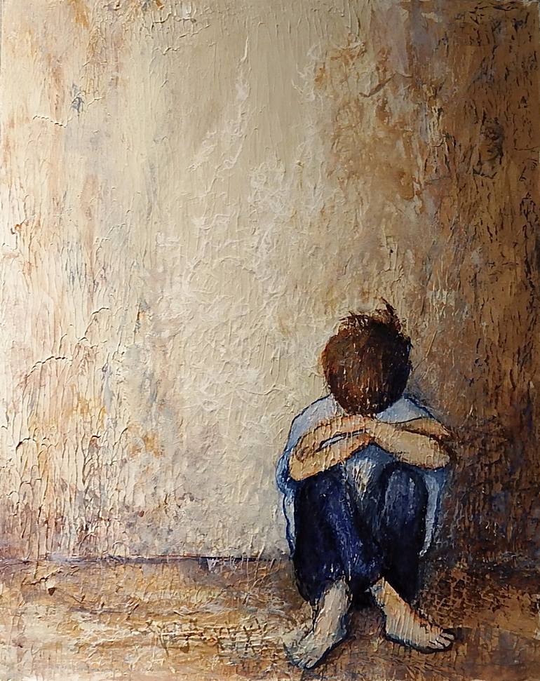 Feeling Lonely Painting by Myra Evans