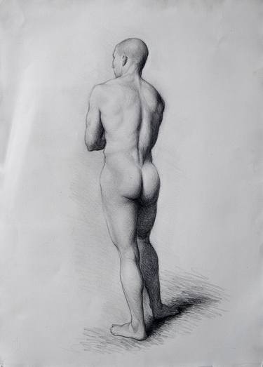 Original Nude Drawing by Matthew James Collins