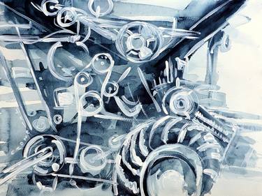 Print of Expressionism Motor Paintings by Hele Elgas