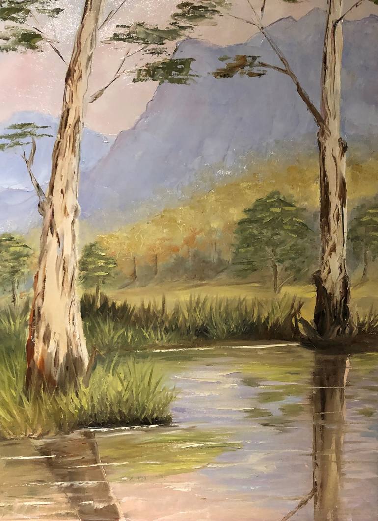 Original Fine Art Landscape Painting by ADELE NORTJE