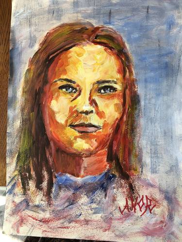 Original Impressionism Portrait Paintings by ADELE NORTJE