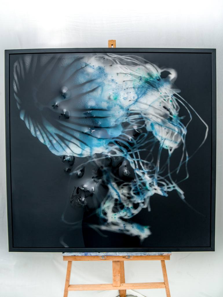 Original Abstract Expressionism Animal Painting by Alessio Ceruti