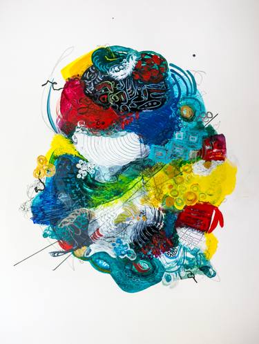 Print of Dada Abstract Paintings by Dee Dee Oliver