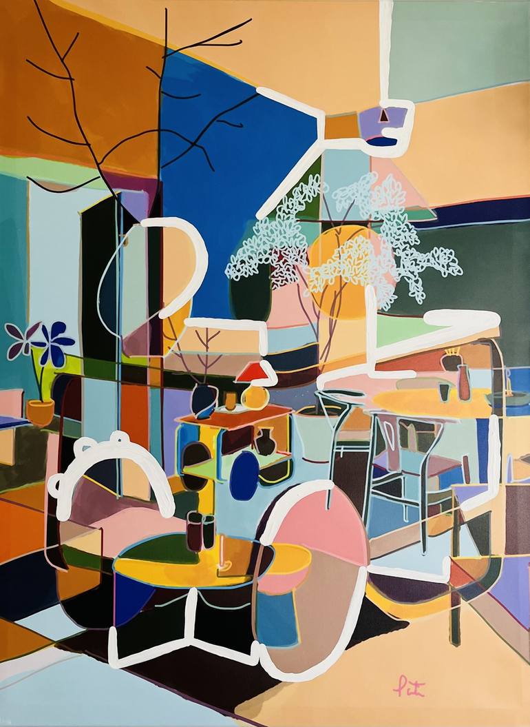 Original Expressionism Home Mixed Media by Santiago Esteban Glez