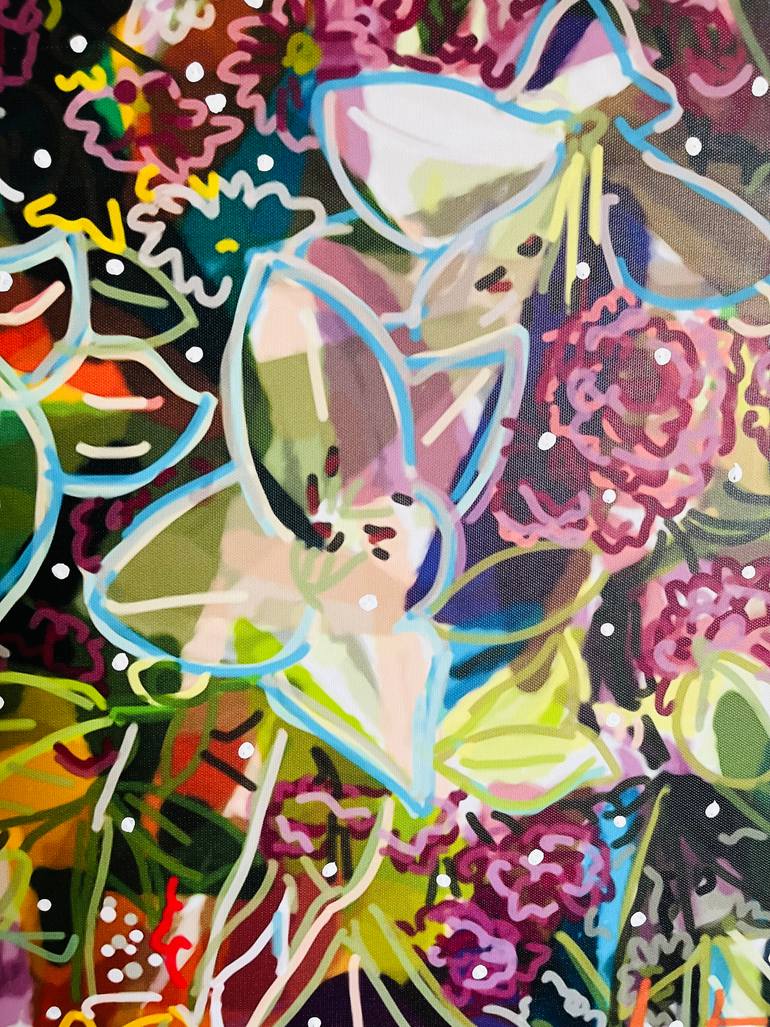 Original Contemporary Floral Mixed Media by Santiago Esteban Glez