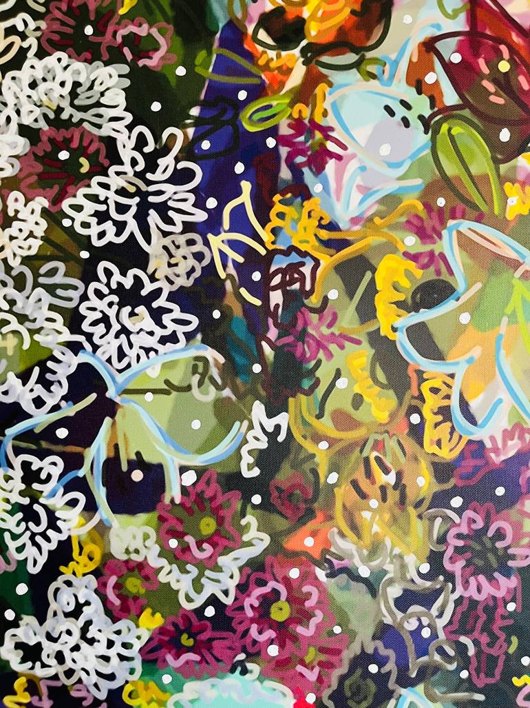 Original Contemporary Floral Mixed Media by Santiago Esteban Glez