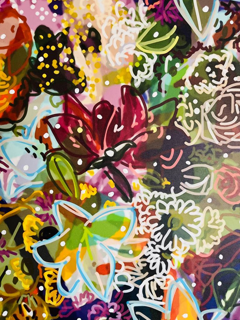 Original Contemporary Floral Mixed Media by Santiago Esteban Glez