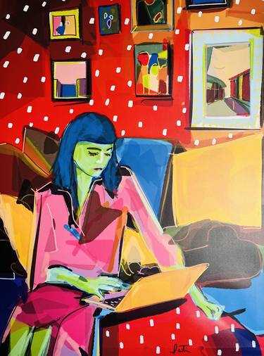 Original Expressionism Home Mixed Media by Santiago Esteban Glez