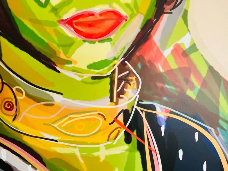 Original Abstract Expressionism Women Mixed Media by Santiago Esteban Glez