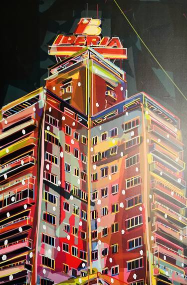 Original Expressionism Architecture Mixed Media by SANTIAGO ESTEBAN GLEZ