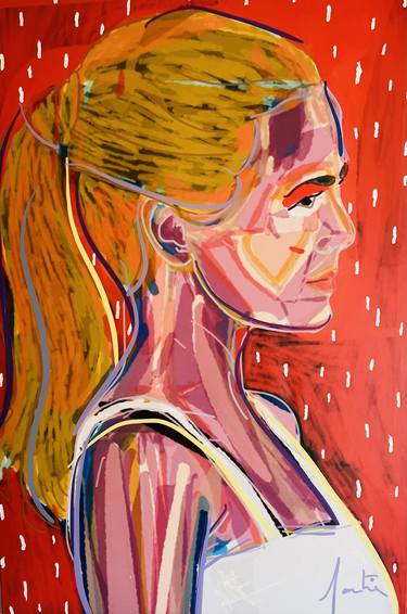 Original Figurative Women Mixed Media by SANTIAGO ESTEBAN GLEZ