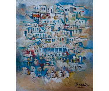 Original Contemporary Cities Painting by Marco Caamano
