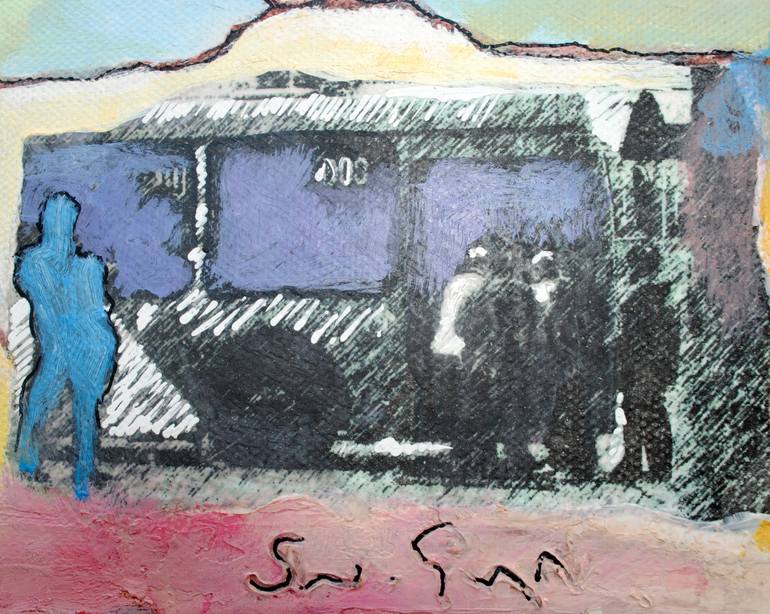 Original Conceptual People Painting by Marco Caamano