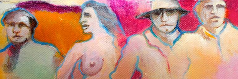 Original Conceptual People Painting by Marco Caamano