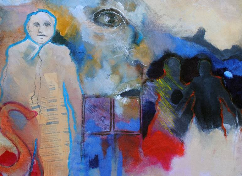 Original Conceptual Outer Space Painting by Marco Caamano