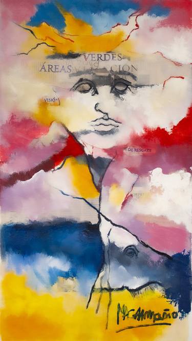 Print of Expressionism Portrait Paintings by marco caamaño