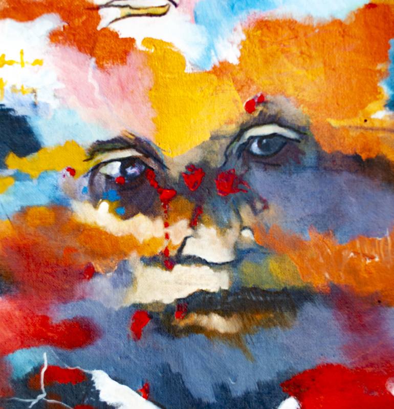 Original Expressionism Portrait Painting by marco caamaño