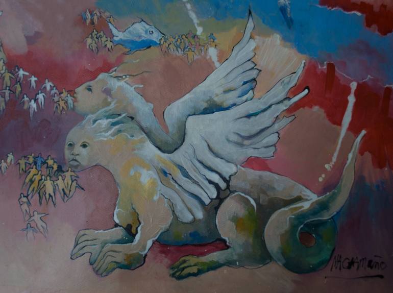 Original Contemporary Fantasy Painting by marco caamaño