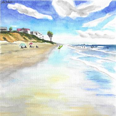 Original Realism Beach Paintings by Lisa Schulaner