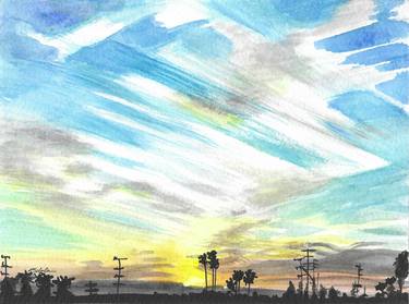 Sunset In Watercolor #7 thumb