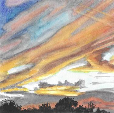 Sunset In Watercolor #10 thumb