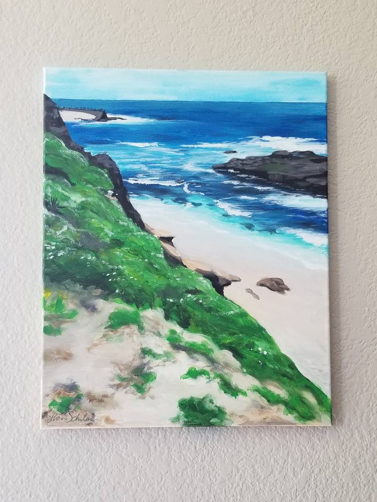 Original Beach Painting by Lisa Schulaner