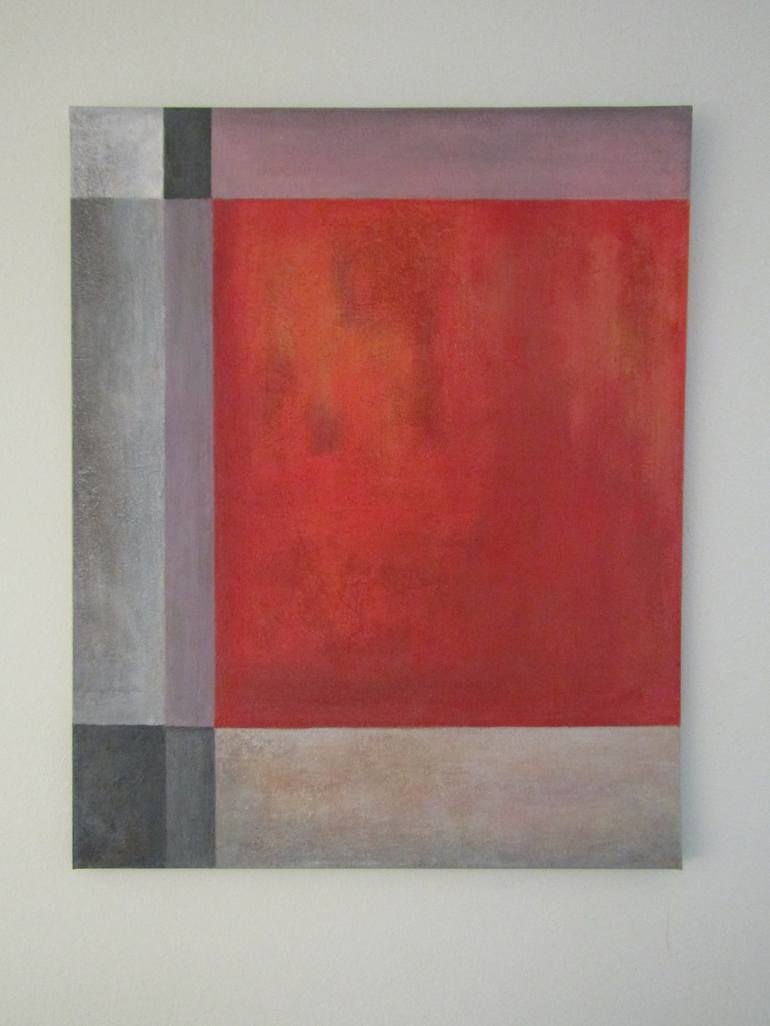 Original Abstract Geometric Painting by Regina Oldfield