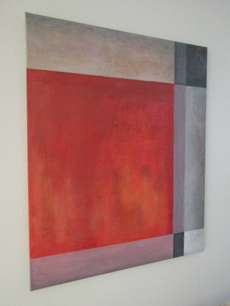 Original Abstract Geometric Painting by Regina Oldfield