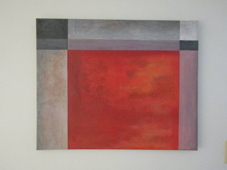 Original Abstract Geometric Painting by Regina Oldfield