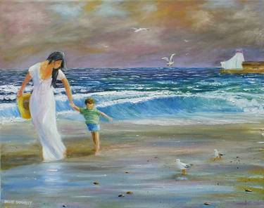 Print of Figurative Seascape Paintings by David Donnelly