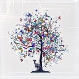 BLÁR STAG TREE - ART PRINT by Kristjana S Williams